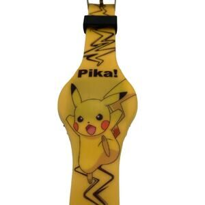 Accutime Pokemon Pika Yellow Digital Watch Light Up Time-New Battery